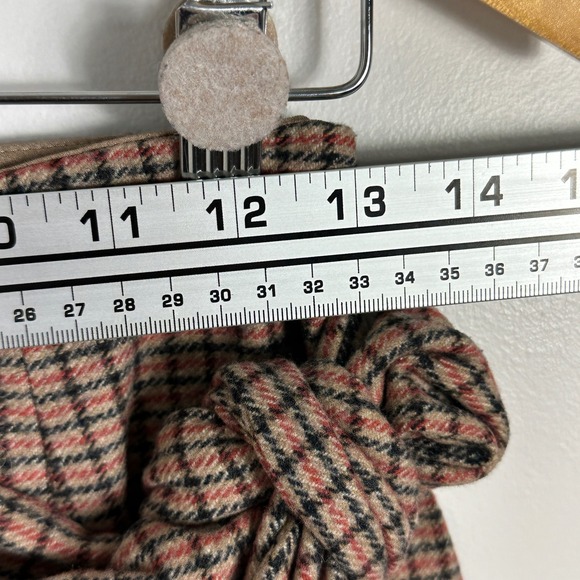 Aritzi Wilfred Brown Academia Plaid Mini Skirt‎ Womens Sz 0 Dorine Cashmere Wool - Picture 12 of 15